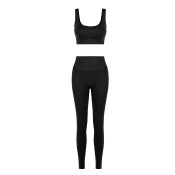 Komplet Streçe Push up & Crop Top