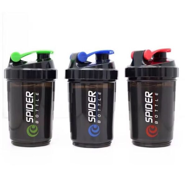 Custom gym protein shaker bottle me kapak screw-on dhe dizajn minimalist