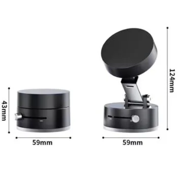 Mbajtëse telefoni me vakum dhe bazë të bardhë për tavolinë