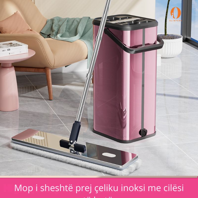 mopi-inox-rrotullues-360-grade Kovë pastrimi inox për pastrim efikas të dyshemeve