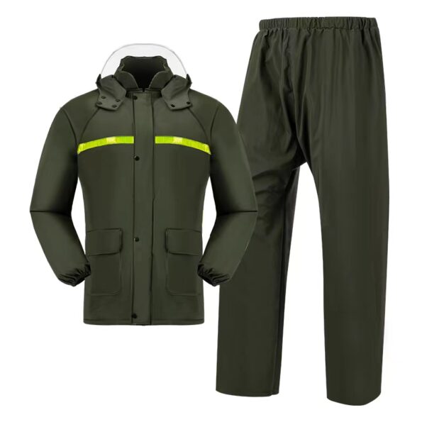 Veshje PVC unisex për kamping dhe punë në kushte shiu