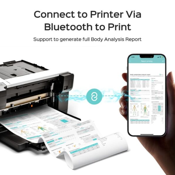 Peshore moderne me raport trupor të printueshëm përmes Bluetooth