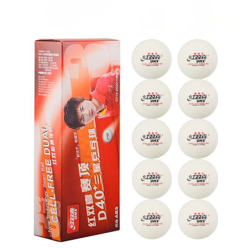 Topa pingponguTavoline DHS D40+ ABS 40+ – Cilësi Profesionale Top ping pong profesional ABS 3 yje DHS për stërvitje dhe ndeshje