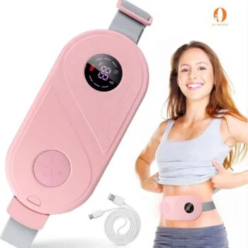 Brez për ngrohje barku me bateri të karikueshme USB