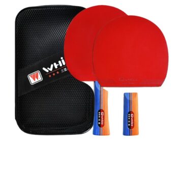 Set ping pong me dy topa dhe çantë për transport