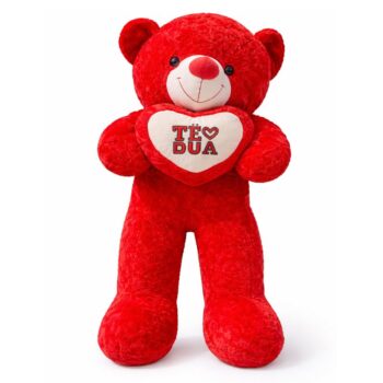 Arush gjigant i kuq me zemër “TË DUA” dhuratë romantike për çift