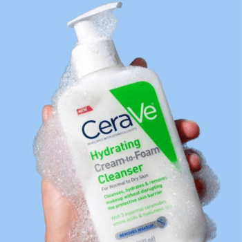 cerave hydrating cream foam to cleanser